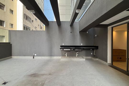 Varanda de apartamento à venda com 2 quartos, 67m² em Indianópolis, São Paulo