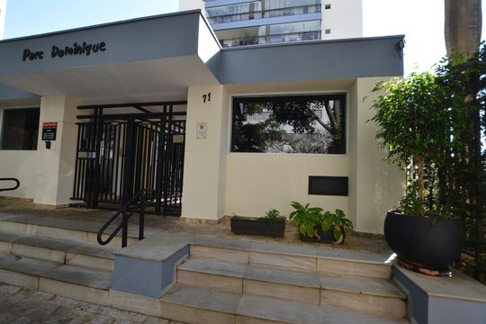 FACHADA DO BLOCO  de apartamento à venda com 3 quartos, 77m² em Jardim Ester, São Paulo