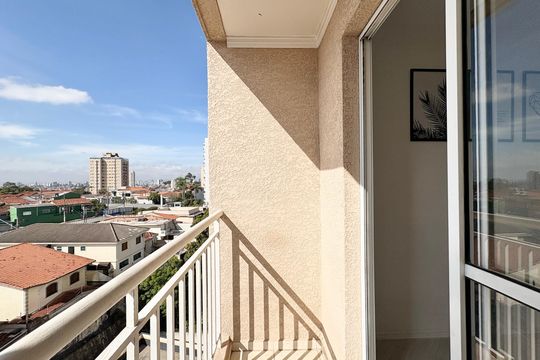 Varanda da Sala de apartamento à venda com 2 quartos, 48m² em Vila Pirituba, São Paulo