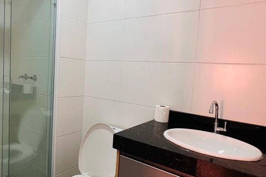 Banheiro de apartamento para alugar com 2 quartos, 39m² em Vila Aricanduva, São Paulo