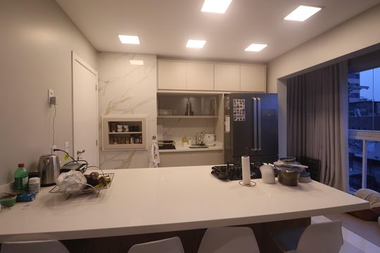 Cozinha - Armários de apartamento à venda com 3 quartos, 125m² em Marechal Rondon, Canoas