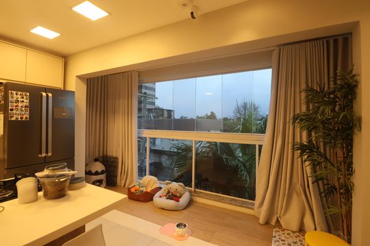 Cozinha - Armários de apartamento à venda com 3 quartos, 125m² em Marechal Rondon, Canoas
