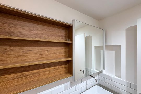 Banheiro Social de apartamento à venda com 1 quarto, 54m² em Jardim Olavo Bilac, São Bernardo do Campo