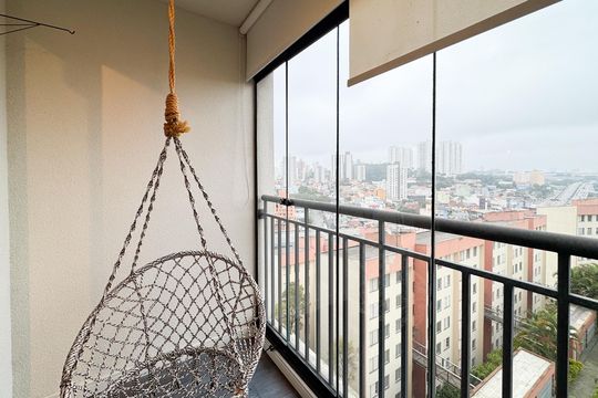 Sacada de apartamento à venda com 1 quarto, 54m² em Jardim Olavo Bilac, São Bernardo do Campo