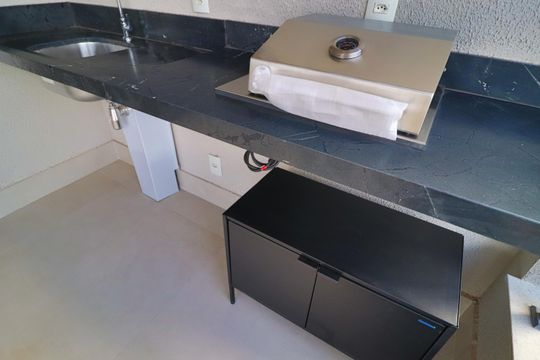 Varanda gourmet de apartamento para alugar com 3 quartos, 110m² em Jardim Sul, Uberlândia