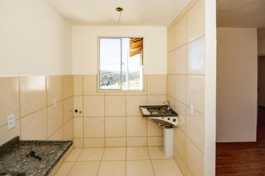 Cozinha/Área de serviço de apartamento para alugar com 2 quartos, 41m² em Serra Dourada, Vespasiano