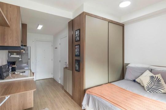 Quarto de kitnet/studio à venda com 1 quarto, 26m² em Vila Cordeiro, São Paulo
