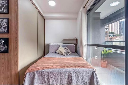 Quarto de kitnet/studio à venda com 1 quarto, 26m² em Vila Cordeiro, São Paulo
