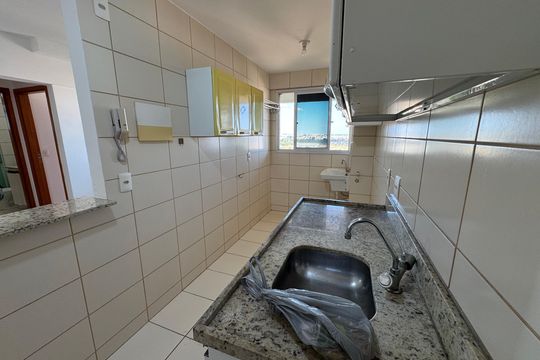 Cozinha de apartamento para alugar com 2 quartos, 60m² em Samanbaia Sul, Brasília