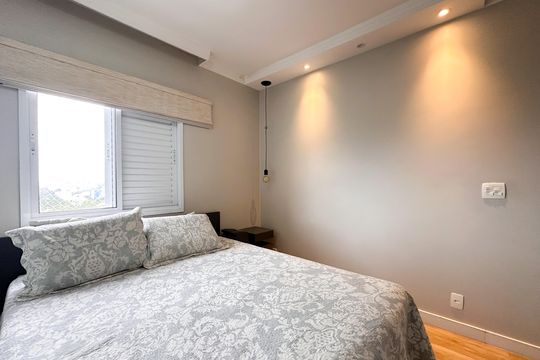 Suíte  de apartamento à venda com 2 quartos, 64m² em Jardim das Acacias, São Bernardo do Campo