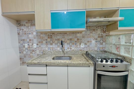 Cozinha de apartamento para alugar com 3 quartos, 57m² em Jardim Santa Clara, Guarulhos