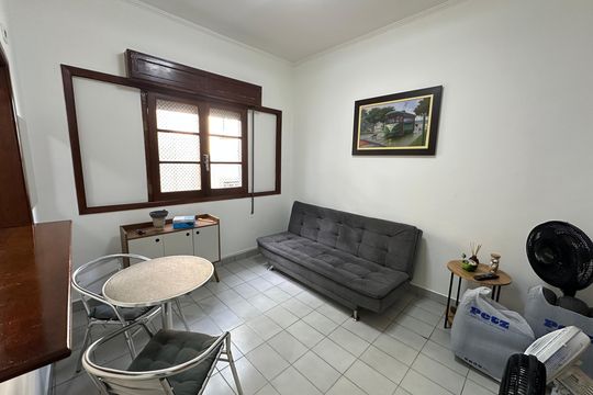 Sala de apartamento para alugar com 1 quarto, 50m² em Itararé, São Vicente