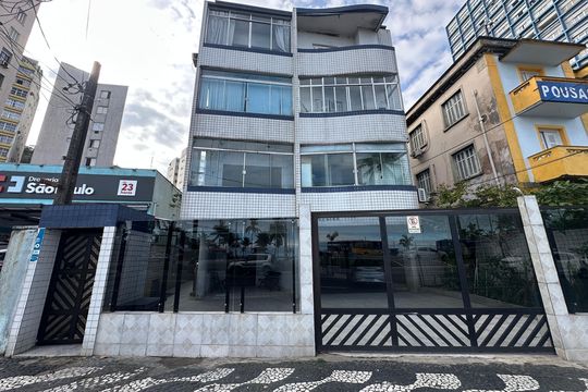 Fachada do Prédio de apartamento para alugar com 1 quarto, 50m² em Itararé, São Vicente