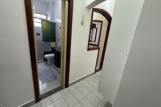 Hall de entrada de apartamento para alugar com 1 quarto, 50m² em Itararé, São Vicente
