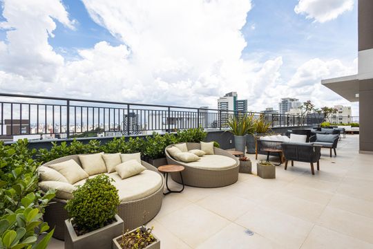Terraço de apartamento para alugar com 1 quarto, 30m² em Sumaré, São Paulo