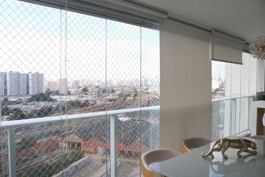 Varanda gourmet de apartamento à venda com 3 quartos, 96m² em Vila Anastácio, São Paulo