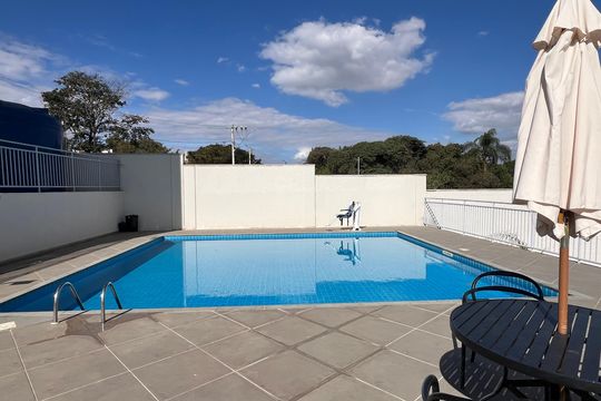 Área comum - Piscina de apartamento para alugar com 2 quartos, 45m² em Caiapos, Contagem