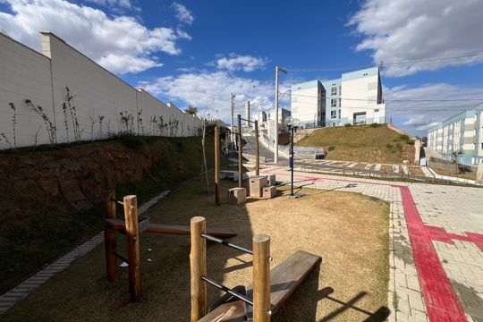 Área comum - Academia de apartamento para alugar com 2 quartos, 45m² em Caiapos, Contagem
