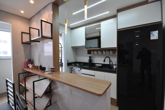 Cozinha de apartamento à venda com 1 quarto, 43m² em Vila Guilherme, São Paulo