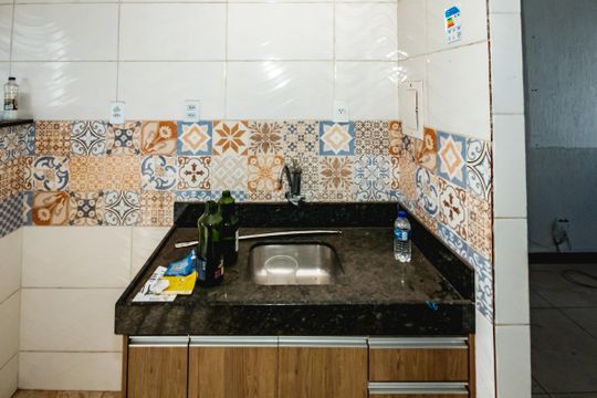 Cozinha de apartamento para alugar com 2 quartos, 42m² em Santa Monica, Belo Horizonte