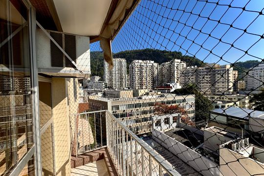 Varanda da Sala de apartamento para alugar com 2 quartos, 76m² em Botafogo, Rio de Janeiro