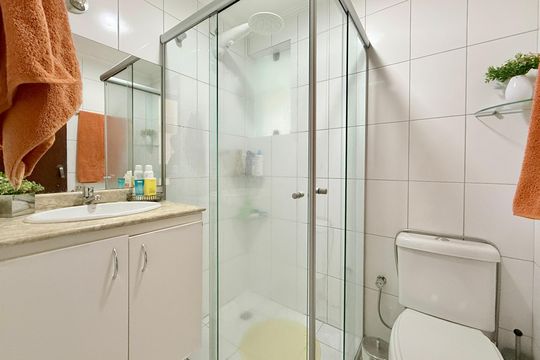 Banheiro de apartamento para alugar com 2 quartos, 134m² em Vila Mascote, São Paulo