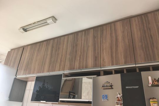 Cozinha de apartamento à venda com 2 quartos, 49m² em Recanto Quarto Centenario, Jundiaí