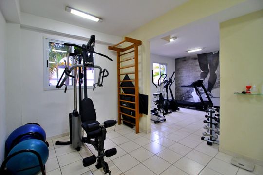 Área comum - Academia de apartamento para alugar com 3 quartos, 60m² em Vila Homero Thon, Santo André