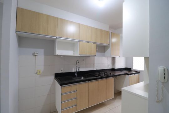 Cozinha  de apartamento para alugar com 2 quartos, 47m² em Jardim Florestan Fernandes, Ribeirão Preto