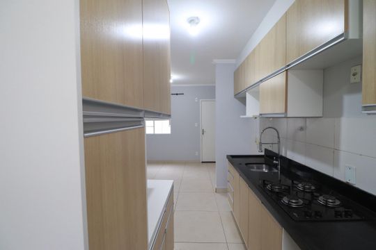 Cozinha  de apartamento para alugar com 2 quartos, 47m² em Jardim Florestan Fernandes, Ribeirão Preto