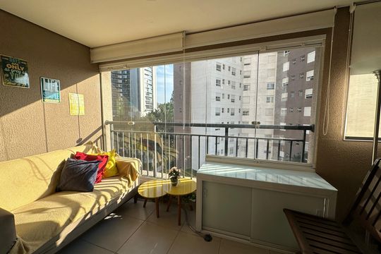 Varanda de apartamento para alugar com 1 quarto, 48m² em Empresarial 18 do Forte, Barueri