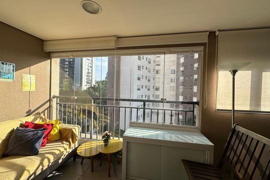 Varanda de apartamento para alugar com 1 quarto, 48m² em Empresarial 18 do Forte, Barueri