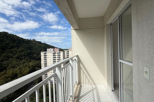 Varanda  de apartamento para alugar com 2 quartos, 65m² em Morro Nova Cintra, Santos
