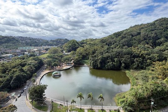 Vista da Varanda  de apartamento para alugar com 2 quartos, 65m² em Morro Nova Cintra, Santos