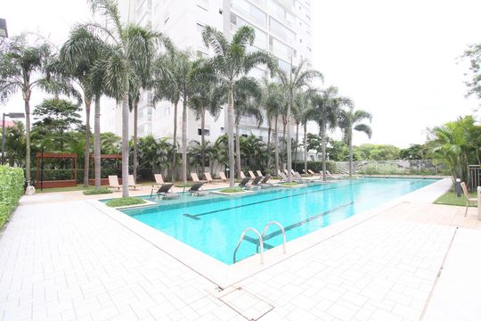Área comum - Piscina de apartamento para alugar com 3 quartos, 128m² em Jardim Vazani, São Paulo