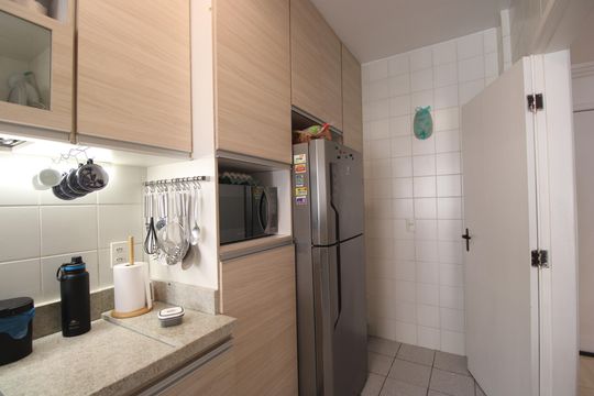 Cozinha de apartamento à venda com 2 quartos, 69m² em Pechincha, Rio de Janeiro