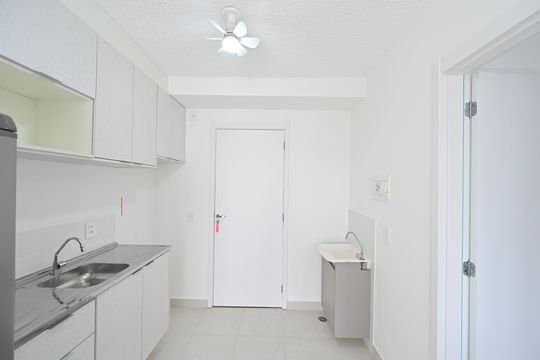 Cozinha/Lavanderia de apartamento para alugar com 1 quarto, 37m² em Planalto Paulista, São Paulo