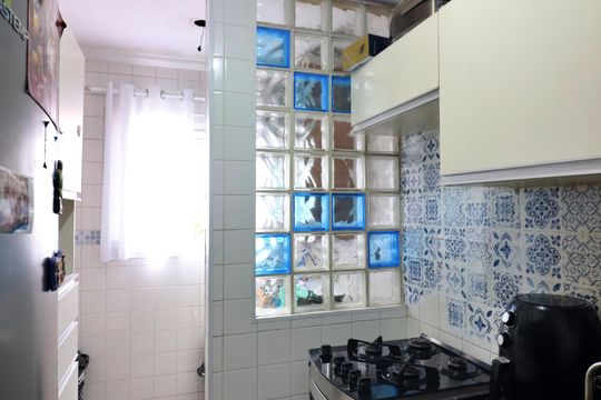 Cozinha  de casa de condomínio à venda com 3 quartos, 73m² em Jardim Borborema, São Bernardo do Campo