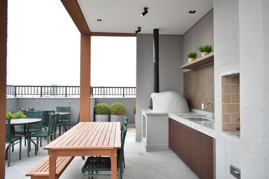 Área comum - Churrasqueira de apartamento à venda com 1 quarto, 29m² em Chácara Inglesa, São Paulo