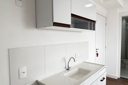 Cozinha e Área de Serviço de apartamento para alugar com 2 quartos, 31m² em Parque Erasmo Assunção, Santo André