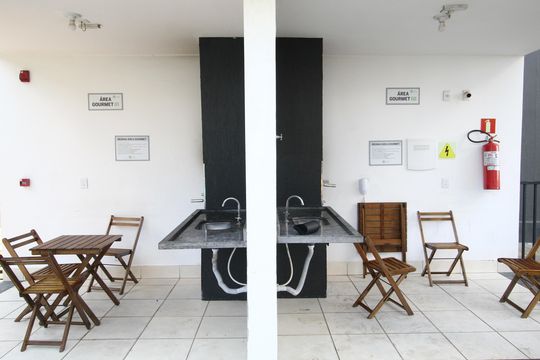 Área comum - Churrasqueira de apartamento para alugar com 2 quartos, 49m² em Martins, Uberlândia