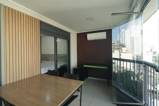Varanda de apartamento à venda com 1 quarto, 42m² em Vila Mariana, São Paulo