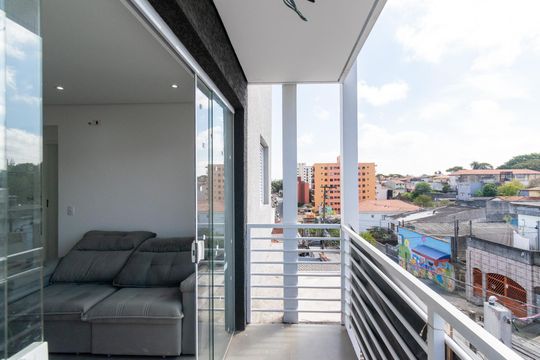 Sacada de apartamento à venda com 1 quarto, 40m² em Vila do Encontro, São Paulo