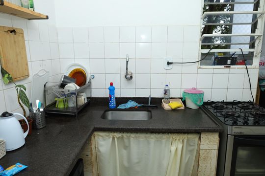 Cozinha de apartamento à venda com 3 quartos, 65m² em Cidade Antônio Estêvão de Carvalho, São Paulo