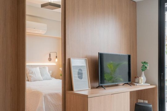 Sala de apartamento para alugar com 1 quarto, 57m² em Auxiliadora, Porto Alegre