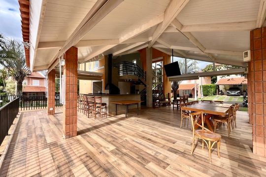 Área comum - Churrasqueira de casa à venda com 3 quartos, 171m² em Parque Imperador, Campinas