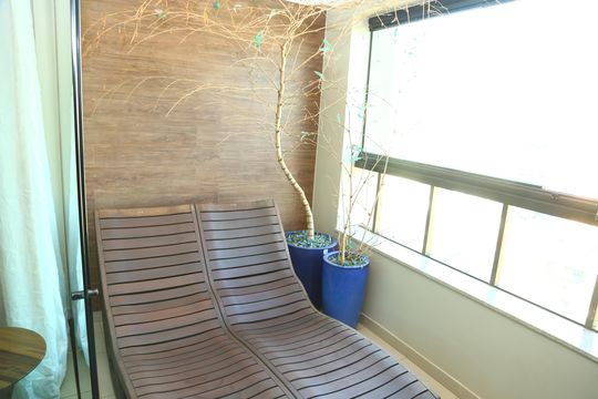 Varanda de apartamento à venda com 4 quartos, 140m² em Setor Oeste, Goiânia