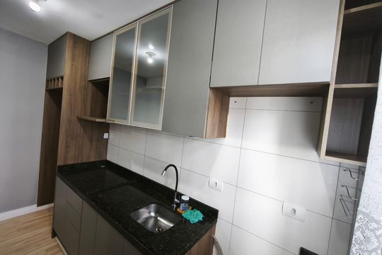 Cozinha - Armários de apartamento para alugar com 3 quartos, 57m² em Cidade Jardim, São José dos Pinhais