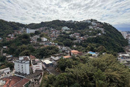 Vista da Varanda da Sala de apartamento para alugar com 2 quartos, 77m² em José Menino, Santos