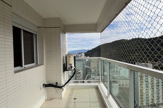 Varanda da Sala de apartamento para alugar com 2 quartos, 77m² em José Menino, Santos